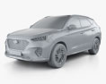 Hyundai Tucson N-line 2021 3D模型 clay render