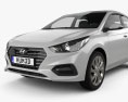 Hyundai Accent 掀背车 2021 3D模型
