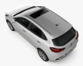 Hyundai Accent Fließheck 2021 3D-Modell Draufsicht