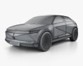 Hyundai 45 EV 2019 3D модель wire render