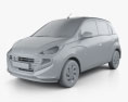 Hyundai Santro Asta with HQ interior 2022 3d model clay render