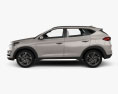 Hyundai Tucson with HQ interior 2021 3d model side view