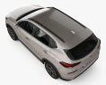 Hyundai Tucson con interni 2021 Modello 3D vista dall'alto