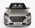 Hyundai Tucson avec Intérieur 2021 Modèle 3d vue frontale
