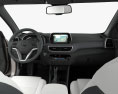Hyundai Tucson com interior 2021 Modelo 3d dashboard
