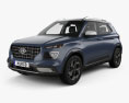Hyundai Venue с детальным интерьером 2021 3D модель