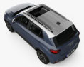 Hyundai Venue с детальным интерьером 2021 3D модель top view
