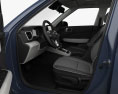 Hyundai Venue com interior 2021 Modelo 3d assentos