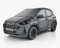Hyundai i10 Grand Nios 2023 3D模型 wire render