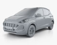 Hyundai i10 Grand Nios с детальным интерьером 2023 3D модель clay render