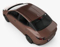 Hyundai Aura 2023 Modello 3D vista dall'alto