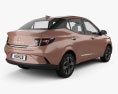 Hyundai Aura з детальним інтер'єром 2023 3D модель back view