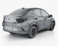 Hyundai Aura з детальним інтер'єром 2023 3D модель