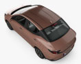 Hyundai Aura mit Innenraum 2023 3D-Modell Draufsicht