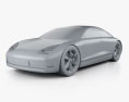 Hyundai Prophecy 2020 3D模型 clay render