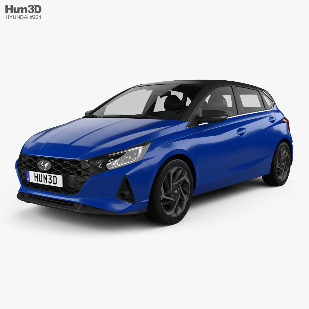 Hyundai i20 2022 3D 모델 
