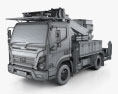 Hyundai Mighty DHT-110S Bucket Truck 2022 3D 모델  wire render