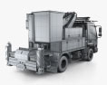 Hyundai Mighty DHT-110S Bucket Truck 2022 3D модель