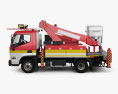 Hyundai Mighty DHT-110S Bucket Truck 2022 3D 모델  side view
