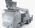 Hyundai Mighty DHT-150ASB Bucket Truck 2022 3D модель clay render