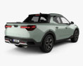 Hyundai Santa Cruz 2023 3D模型 后视图