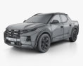 Hyundai Santa Cruz 2023 3D-Modell wire render