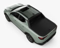 Hyundai Santa Cruz 2023 3D 모델  top view