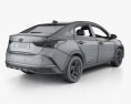 Hyundai Verna 세단 인테리어 가 있는 2023 3D 모델 