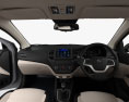 Hyundai Verna Berlina con interni 2023 Modello 3D dashboard