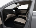 Hyundai Verna sedan com interior 2023 Modelo 3d assentos