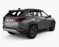 Hyundai Tucson 2021 3D-Modell Rückansicht