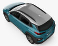 Hyundai Kona Electric 2023 3D-Modell Draufsicht