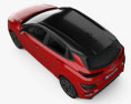 Hyundai Kona N-Line 2023 3D模型 顶视图
