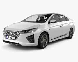 Hyundai Ioniq 하이브리드 2022 3D 모델 