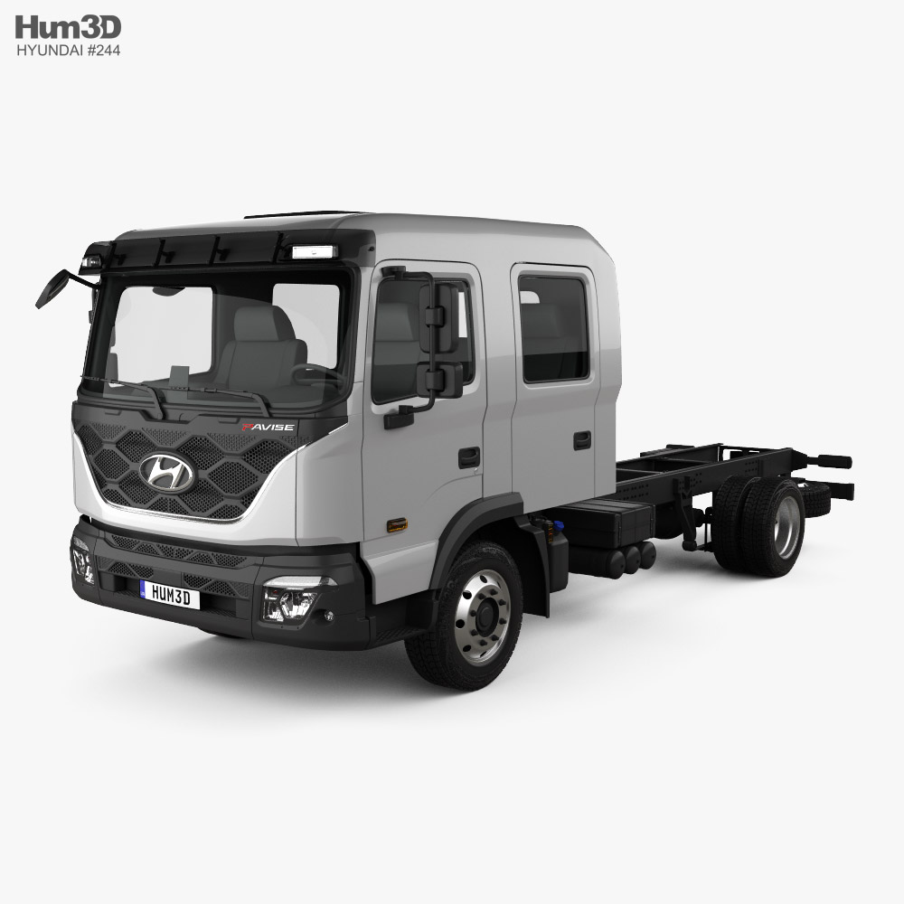 Hyundai Pavise Double Cab Chassis Truck 2022 3D model
