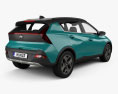 Hyundai Bayon 2024 3D模型 后视图