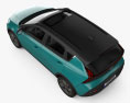 Hyundai Bayon 2024 3D模型 顶视图