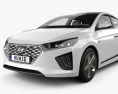 Hyundai Ioniq гибрид с детальным интерьером 2022 3D модель