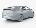 Hyundai Ioniq ibrido con interni 2022 Modello 3D