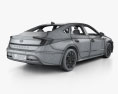 Hyundai Sonata HQインテリアと とエンジン 2014 3Dモデル