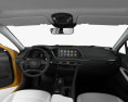 Hyundai Sonata с детальным интерьером и двигателем 2014 3D модель dashboard