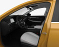 Hyundai Sonata con interior y motor 2014 Modelo 3D seats