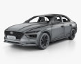 Hyundai Mistra с детальным интерьером 2023 3D модель wire render