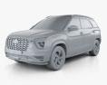 Hyundai Alcazar 2022 3d model clay render