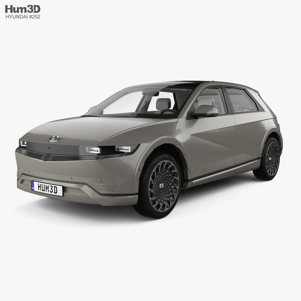 Hyundai Ioniq 5 with HQ interior and engine 2022 3D model