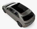 Hyundai Ioniq 5 带内饰 和发动机 2024 3D模型 顶视图