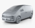 Hyundai Staria Premium 2022 Modelo 3D clay render