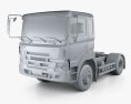 Hyundai Trago Sattelzugmaschine 2-Achser 2013 3D-Modell clay render
