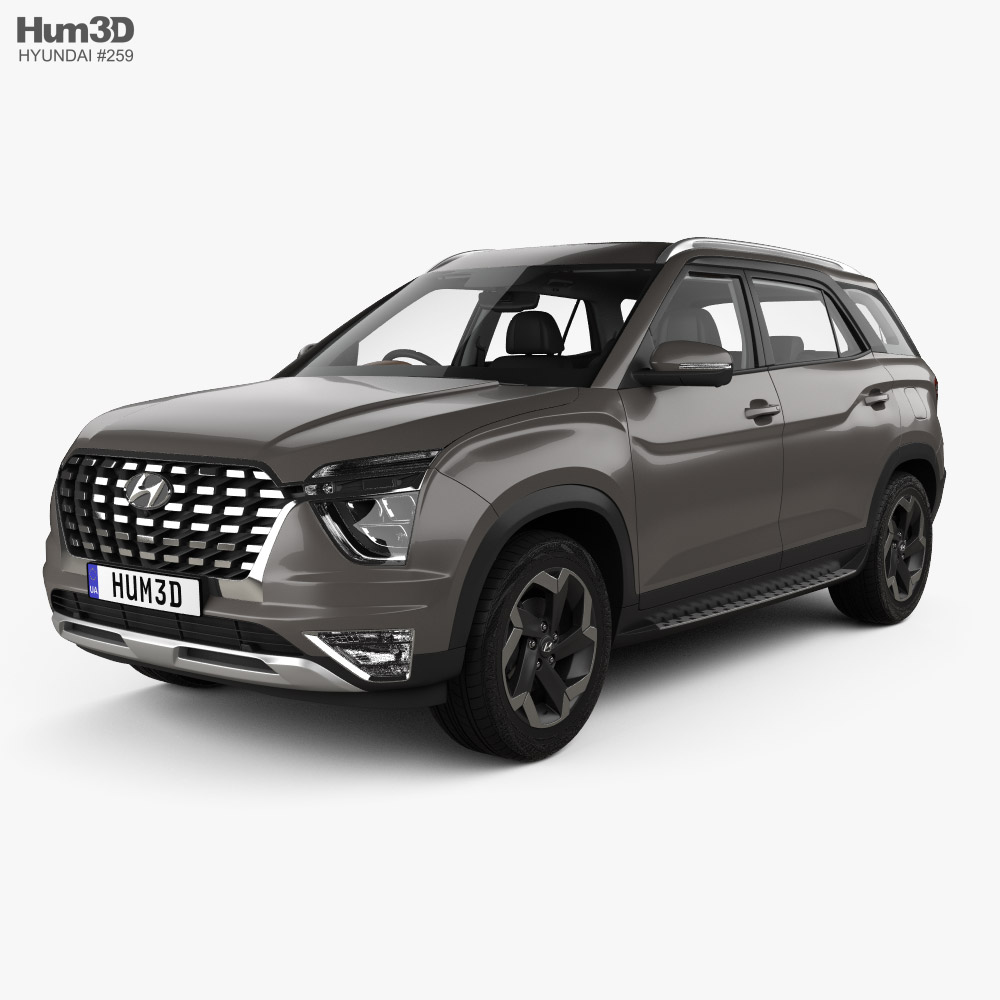 Hyundai Alcazar avec Intérieur 2024 Modèle 3D