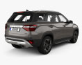Hyundai Alcazar с детальным интерьером 2024 3D модель back view